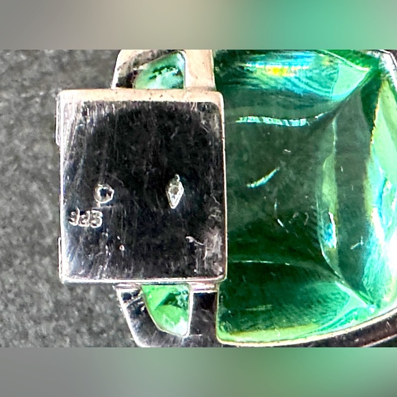 Authentic BACCARAT set green MEDICIS Crystal Sterling Necklace & Bracelet. - Picture 11 of 13